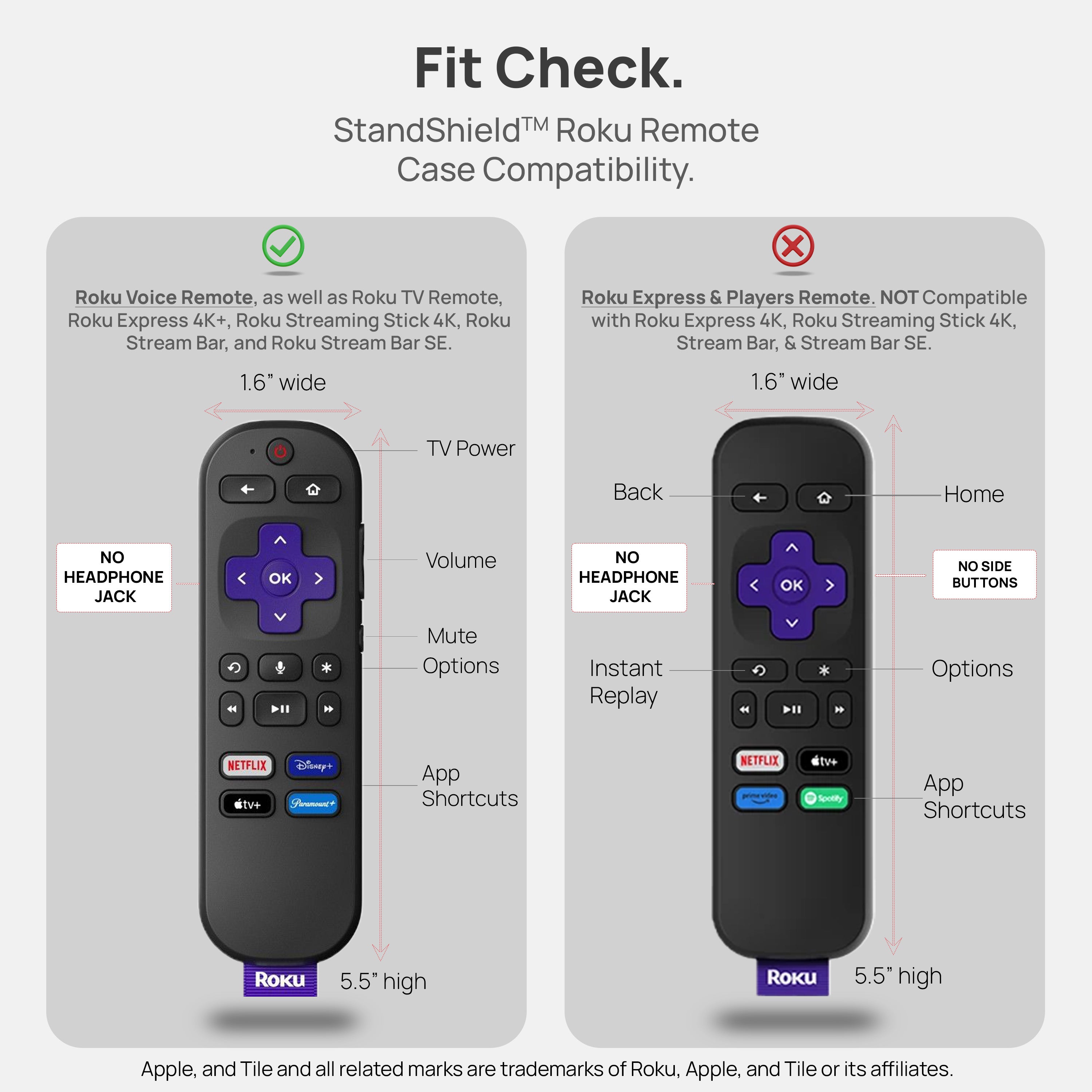 StandShield™ Roku Voice Remote Case