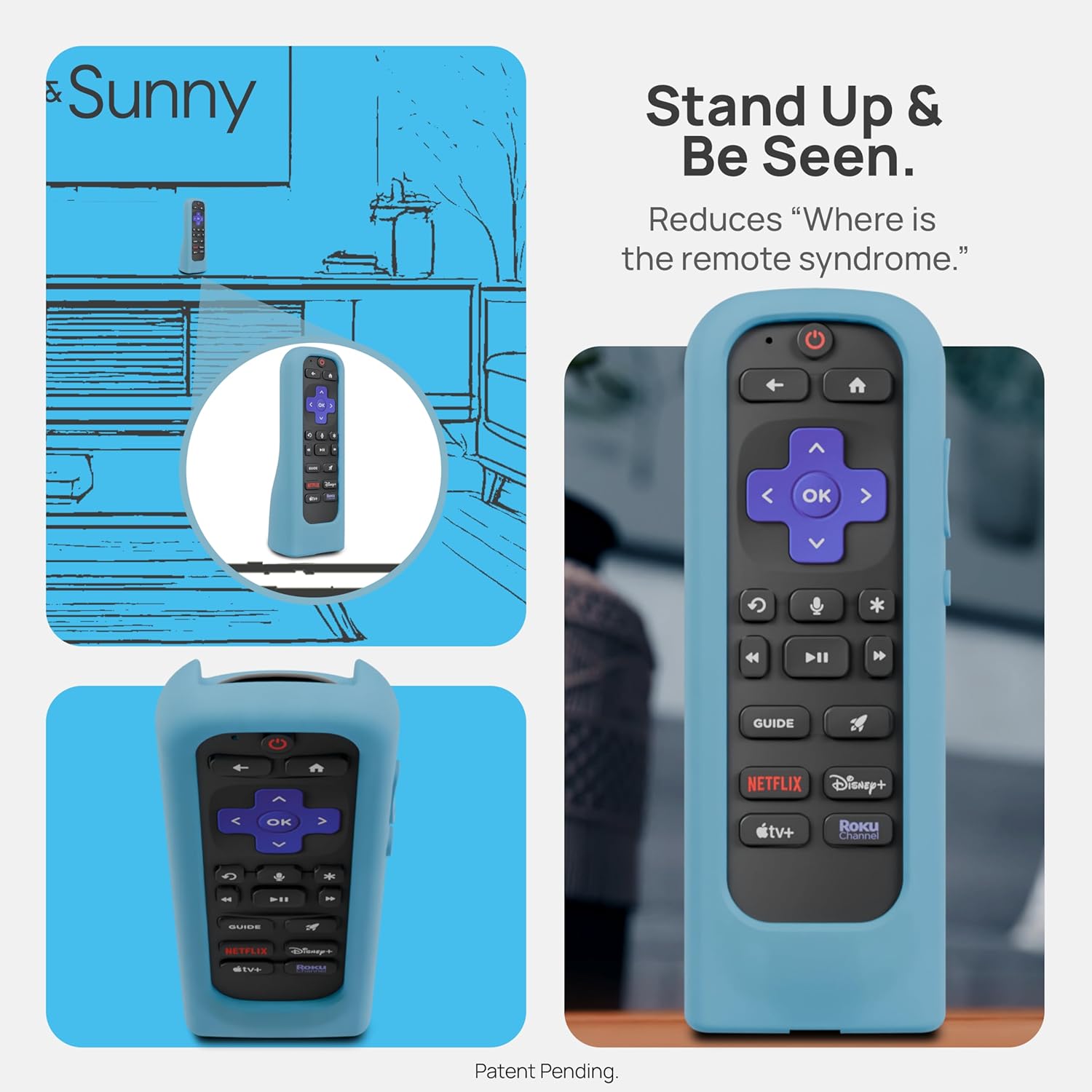 GripStand™ Roku Voice Remote Case